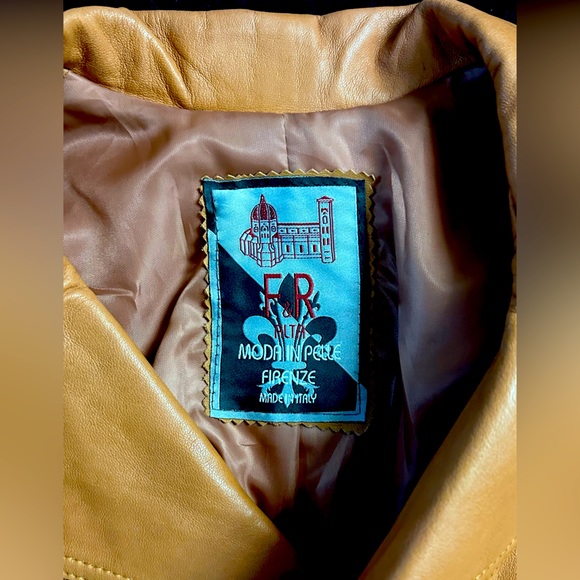 F & R ALTA Brown Leather Jacket - Picture 2 of 4